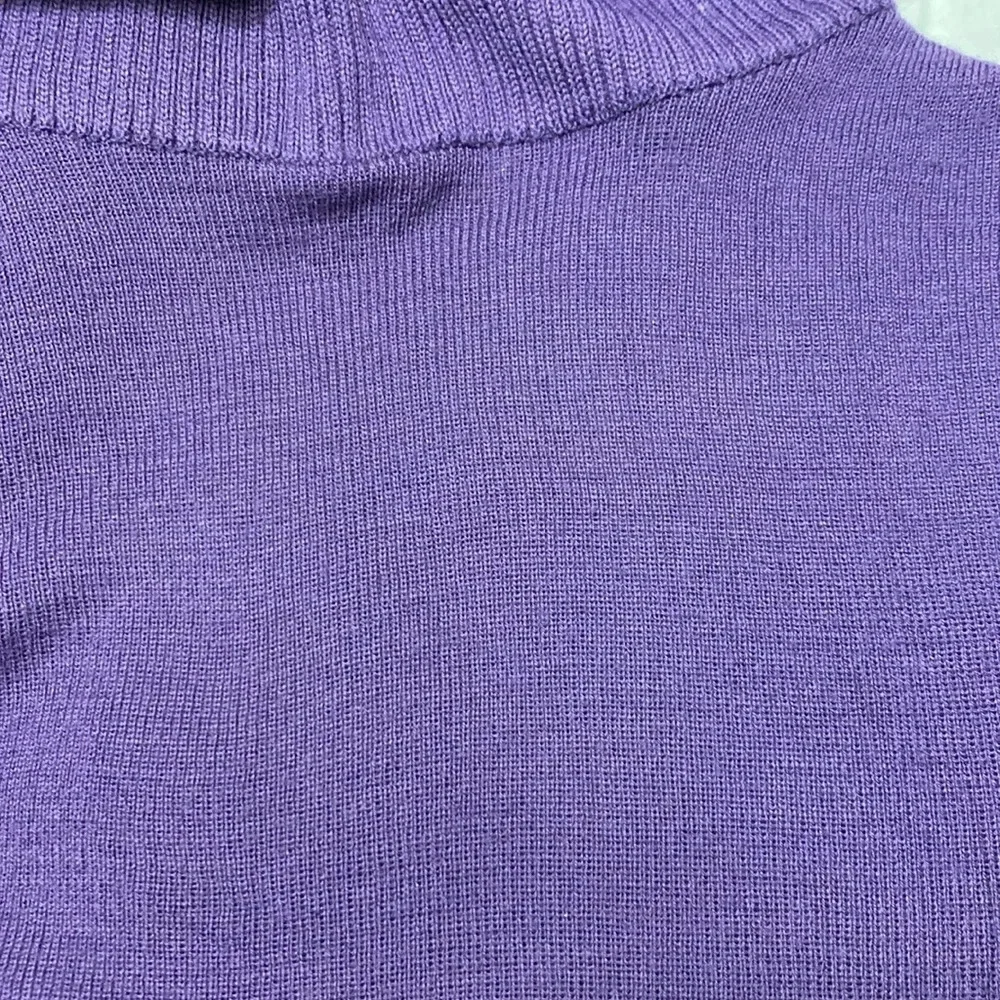 Purple vintage wool turtleneck sweater